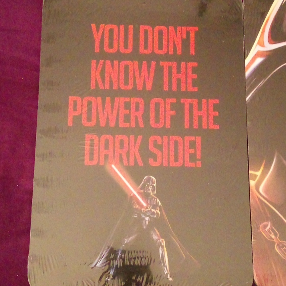 Star Wars, Wall Art, Sticker Tin & Cards, Lot of 4. (2 for $30) - Picture 2 of 5